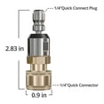 thumbnail image 5 of Quick Pivoting Coupler Attachment+7 Pressure Washer Nozzle Tips,1/4 Inch Quick Connector with 360 Rotation Angle, 5 of 5