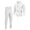 White, variant on ibiyuan Men Leisure 2 Piece Outfits Long Sleeve Matching Outfits Casual Hoodie Pullover Tops Sweatshirt Pants Track Suits,White