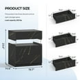 thumbnail image 5 of Cubehom LED Night Stand Modern Nightstand with 3 Drawers LED Bedside Tables for Bedroom, Living Room, 5 of 5