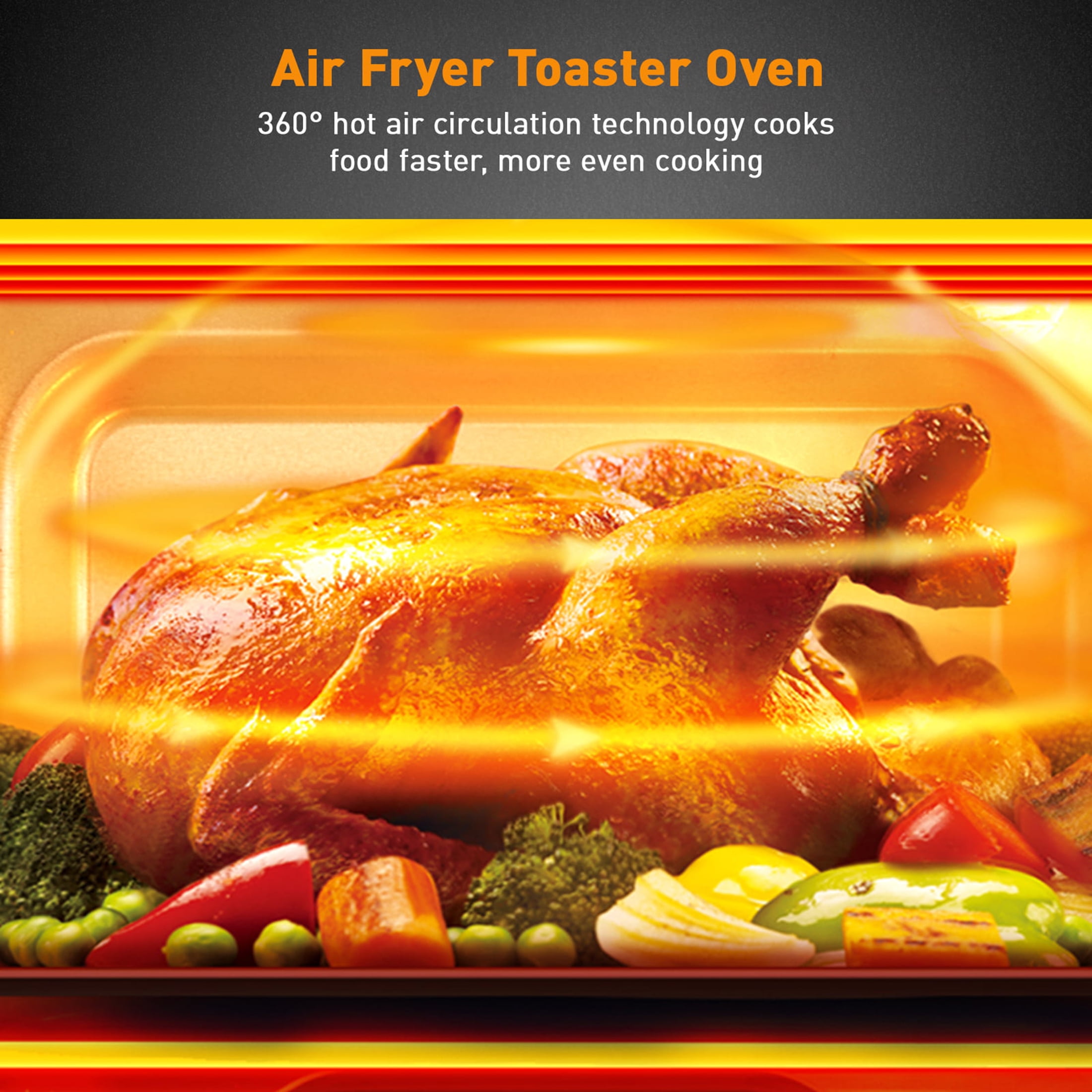 Todd English 1600W 12.7 qt Multi Function Digital Air Fryer Oven w