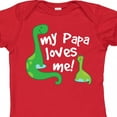 thumbnail image 4 of Inktastic My Papa Loves Me Dinosaur Boys Baby Bodysuit, 4 of 5