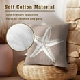 thumbnail image 5 of Summer Gray Starfish Throw Pillow Cover 16x16 Inch Pack of 2 Grey White Beach Sea Star Cushion Pillow Case Square Cotton Nautical Coastal Pillowcase for Party Bed Sofa Home Car Bedroom Outdoor, 5 of 6