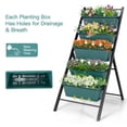 thumbnail image 5 of Spaco 5-tier Vertical Garden Planter Box Elevated Raised Bed with 5 Container-Green, Outdoor Elevated Flower Box for Backyard/Patio/Gardener, 5 of 9