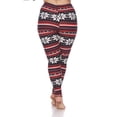 thumbnail image 4 of White Mark Leggings à Imprimé des Fêtes pour Femmes, 4 of 5
