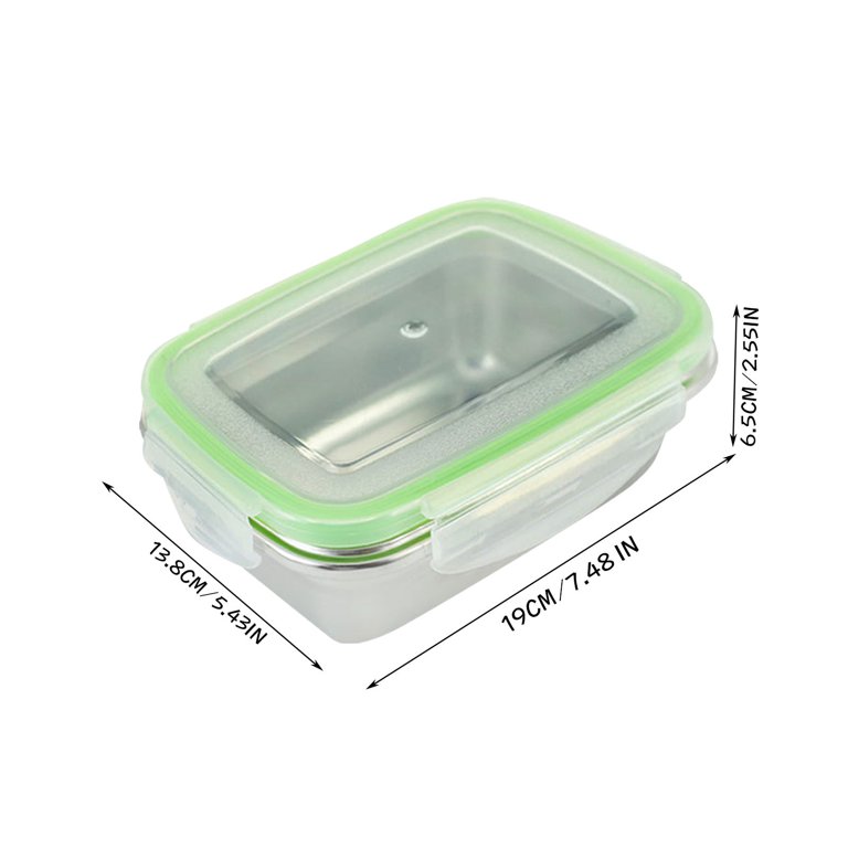 304 Stainless Steel Fresh-Keeping Food Storage Tray with Lid