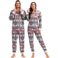 thumbnail image 2 of Christmas Pajamas For Family Matching Pajamas For Couples Christmas Onesies Adult Gray Men 3XL, 2 of 2