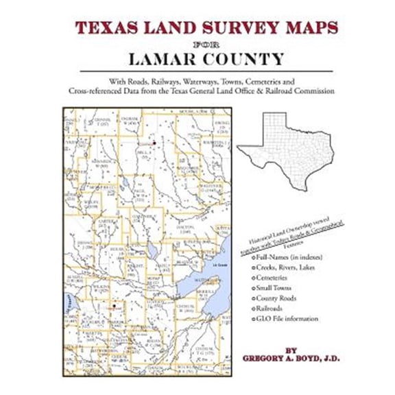 Pre-Owned Texas Land Survey Maps for Lamar County (Paperback)