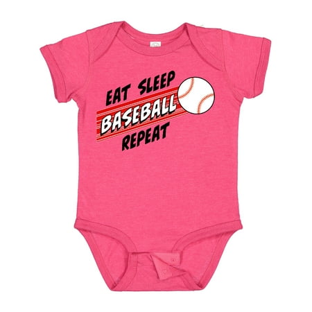 

Inktastic Eat Sleep Baseball Repeat Gift Baby Boy or Baby Girl Bodysuit