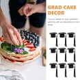 thumbnail image 3 of GOOHOCHY 10Ud Toppers Para Cupcake Con Gorro De Graduación Negro Ideal Para Celebraciones, 3 of 6