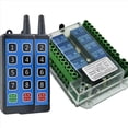 thumbnail image 2 of 2X Interruptor de Control Remoto InaláMbrico de 8 Canales 12V/24V/36V 433MHz Control Remoto Interruptor de Control Remoto de Motor InaláMbrico DC9V-72V, 2 of 5
