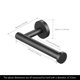 thumbnail image 2 of Portarrollos de papel higiénico negro para pared, dispensador de papel higiénico para baño, acero inoxidable SUS304, estilo moderno, 2 of 4