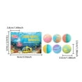thumbnail image 3 of Bath Bombs Gift Set, 6Pcs Natural Handmade Bath Bomb Gift Set, Colorful Handmade Kids Safe and Gentle Spa Bath Fizz Balls Kit, Birthday Christmas Gift, 3 of 9