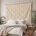 thumbnail image 3 of Orange Geometric Tapestry for Bedroom Wall Hanging Tapestry, Contemporary Modern Abstract Art Ceiling Backdrop Tapestries Poster Blanket Wall Decor for Teens Room Living Room Dorm 59" x 79", 3 of 8