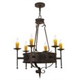 thumbnail image 4 of Meyda Tiffany 167204 Lorenzo 6 Light 30" Wide Taper Candle Style Chandelier - Custom, 4 of 5