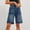 !Blue, variant on FUNUONY Hot Sale!! Bermuda Jean Shorts for Women High Waisted Trendy Stretchy Denim Shorts Knee Length Cutoff Loose Fit Long Shorts Denim Ripped Distressed Jean Stretchy Hem Casual Jean Shorts