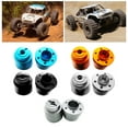thumbnail image 4 of Baohd 2pieces Aluminum Rear Wheel Hub Adapter For AXIAL 1/10 ROCK RACER 90026 AX31011 RC Part Upgrade Black, 4 of 6