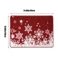 thumbnail image 3 of WLOELOEW Christmas Floor Mat 20X32 Inches Polyester Absorbent Holiday Decorative Rug For Bathroom Bedroom Living Room Home E Design E, 3 of 7