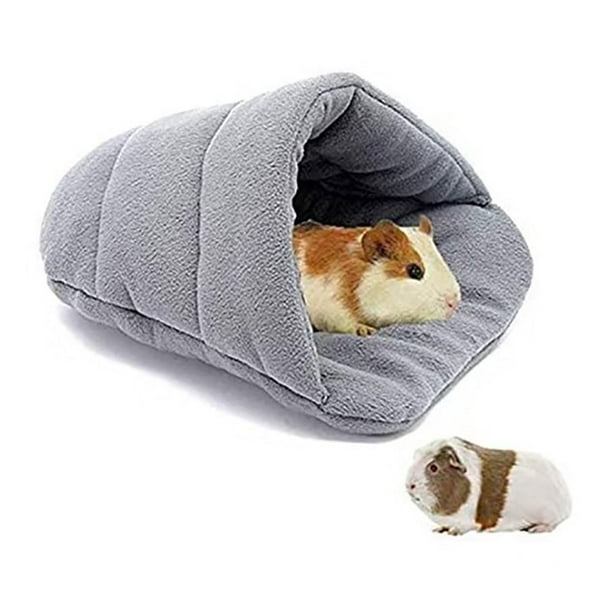 Soft fleece guinea pig bed rat and guinea pig bed warm slippers for small animals light gray Walmart