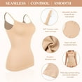 thumbnail image 4 of Vaslanda Camisole for Women Tummy Control Cami Shaper Seamless Compression Tank Top Shapewear for Women, 4 of 5