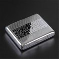 thumbnail image 1 of Metal Cigarette Case for Women Men Slim Box Holds 20 Cigarettes 84mm with Spring, 1 of 5