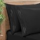 thumbnail image 3 of Nvzi Fundas de almohada de poliéster, tamaño estándar 20×35 pulgadas, transpirables y resistentes a las arrugas, 2 fundas negras para dormitorio, sala de estar y habitación de invitados., 3 of 5