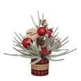 thumbnail image 2 of Realistic Artificial Christmas Trees, Small Christmas Tree Ornaments Falling Snow Potted Plants Desktop Scene Arrangement Holiday Decoration Mini Christmas Trees, 2 of 7