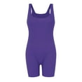 thumbnail image 4 of Summer Savings Clearance! Titcea Rompers for Women 2024 Stretch Slim Sleeveless Sling Solid Color Round Neck Jumpsuits Summer Casual Rompers, Gifts for Her, 4 of 6