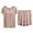 Khaki, variant on Night Set Women With Chest Pad Bra Underwear Short Sleeved T Shirt Top 5 Pants Summer Thin Of Home Wear Set