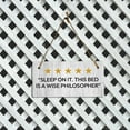 thumbnail image 3 of 5 stars Sleep On It. This Bed Is A Wise Philosopher 5x10 Hanging Plus Wall or Door Sign | Home Decor Farmhouse, 3 of 7