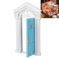 thumbnail image 3 of Mini Puerta De Abedul De Madera Para Casa De Muñecas 1:12, Apertura De Puerta De Abedul De Madera De Hadas Pequeña Con Accesorios Para Casa De Muñecas, 3 of 7
