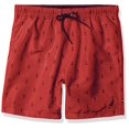 thumbnail image 2 of Nautica Men's Quick Dry All Over Classic Anchor Print Swim Trunk, Racer Red, Medium, 2 of 3