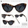 thumbnail image 2 of Womens Luxury Fashion Thick Plastic Oversized Cat Eye Sunglasses Tortoise - Black, 2 of 8