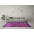 thumbnail image 3 of Ahgly Company Indoor Round Persian Purple Traditional Area Rugs, 7' Round, 3 of 4