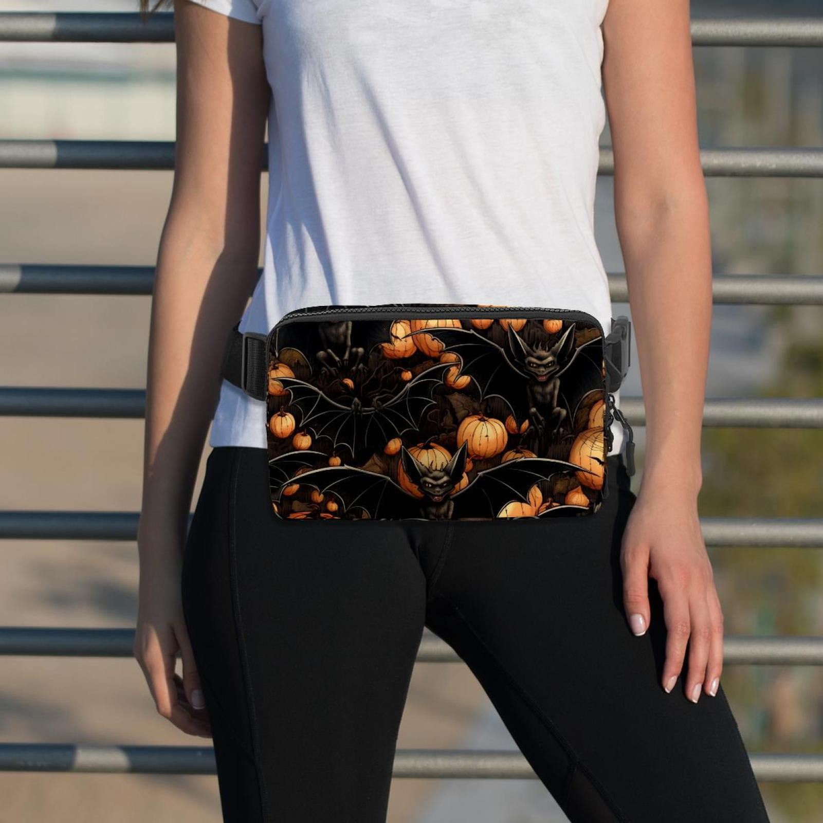 Halloween bats Running Belt Fanny Packs Waist Packs with Extension Strap Unisex Lightweight Adjustable