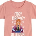 thumbnail image 3 of Frozen - Winter - Me? Brave? Always. - Toddler & Youth Girls Short Sleeve Graphic T-Shirt, 3 of 5