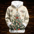 thumbnail image 2 of NinXxx Women's Fashion Hooded Sweatshirt Cozy Long Sleeve Daily Streetwear Beige XXXXXXL, 2 of 4