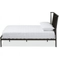 thumbnail image 3 of Baxton Studio Sabine Grand Lit Plateforme en Métal Noir, 3 of 8