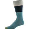 thumbnail image 4 of GoldToe Edition Mens Comfort Top Flat Crew Socks Assorted, 3 Pack, 4 of 5