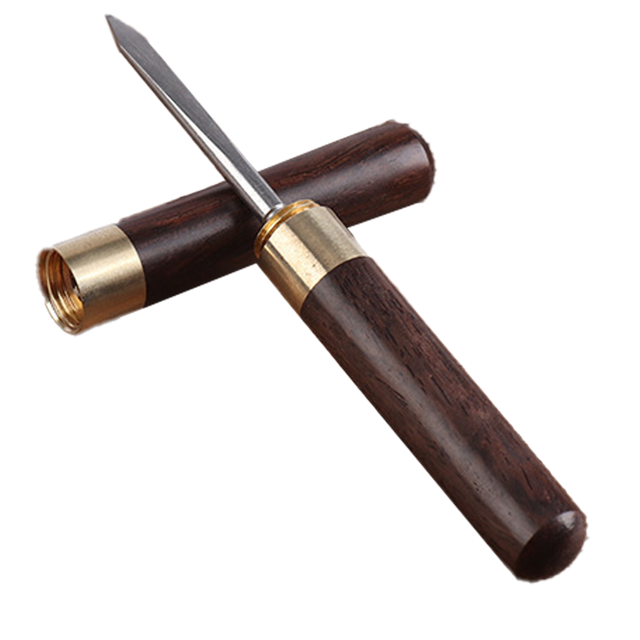 Poignée en Bois d'Acier Inoxydable avec Couvercle pour Cuisine, Bars, Barbier, Pique-Niques, Camping