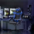 thumbnail image 2 of Soontrans Gaming Chair with Massage, High Back Computer Gamer Chair for Adults and s, Ergonomic Game Chair with Adjustable Headrest and Lumbar Support (Blue), 2 of 6
