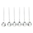thumbnail image 1 of Miangastore Stainless Steel Spoons Silver 6Pcs 5.1X1.1In, 1 of 9
