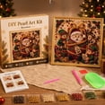 thumbnail image 5 of Lazduis Christmas Diamond Art Kit Christmas Pearl Art Kits for Adults DIY Holiday Decor with Pre-Printed Canvas Beads Wall Decor 7.87 x 7.87 x 1.18IN, 5 of 6
