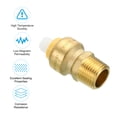 thumbnail image 4 of Uxcell 1/2 x 1/2 Inch Brass Male Adapter, Push-to-Connect Plumbing Fitting Straight Connector, 4 of 5