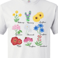 thumbnail image 4 of Inktastic Wild Flower Chart T-Shirt, 4 of 5