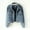Blue, variant on Odeerbi Outerwear Coats for Women Slim Pearl Single-Breasted Jacket Short Denim Jacket Trendy 2025 Casual Coat Black