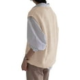 thumbnail image 6 of Sherrylily Women V Neck Sweater Vest Oversized Loose Knit Cable Sleeveless Sweater, 6 of 6