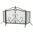 thumbnail image 4 of Olurrisa 3-Panel Iron Fireplace Screen 54" x 31.5", Black Finish, 4 of 8