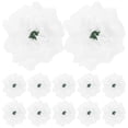 thumbnail image 1 of EeaseMX 50 rosas de seda para decorar sombreros, ropa y álbumes (blancas), 1 of 7