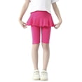 thumbnail image 5 of Girls Knee-Length Leggings with Skirt  Summer Stretchy Athletic Pants for Girl 3-11 Years, 5 of 9