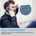 thumbnail image 5 of Compatible with iPhone 12 Mini Wallet Case, PU Leather Flip Folio Case with Card Holders RFID Blocking Kickstand [Shockproof TPU Inner Shell] Phone Cover For iPhone 12 Mini, blue, 5 of 11